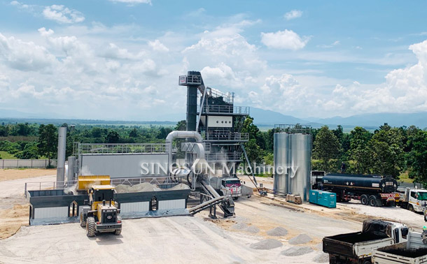 Planta mezcladora de asfalto en Tailandia - SAP80