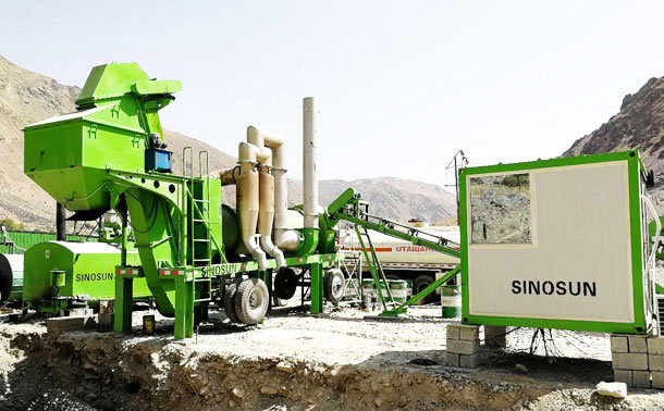 ​Planta móvil de mezcla de tambores de asfalto en Tayikistán - CAP40M
